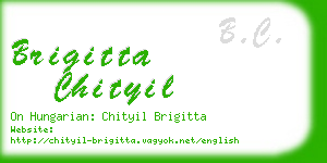 brigitta chityil business card